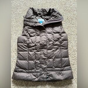 Columbia Premium Down Puffer Vest Brown Womens Medium Omni Shield Full Zip